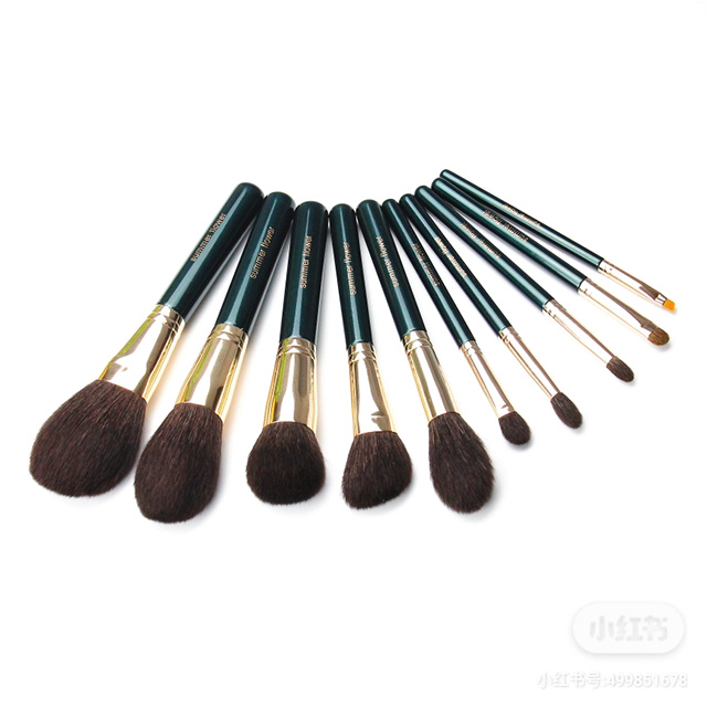 7 Sets of Brushes with Pure Animal Capillary Light Peak Material